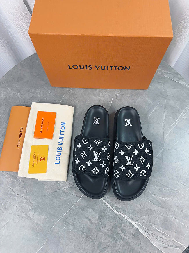 Louis Vuitton Miami Mule Black 1ABFTW - 1