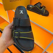 Louis Vuitton Trainer Mule Black Yellow 4ABM0M - 5