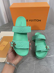 Louis Vuitton Bom Dia Flat Comfort Mule Vert d'eau 1AB38Z - 2