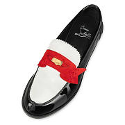  Christian Louboutin Penny Loafers Patent Calf Leather  - 5