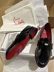 Christian Louboutin Penny Night Strass Loafers Glossy Leather - 2