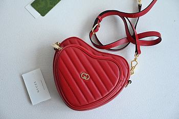 Gucci Heart Shoulder Bag G3006 Size 20x17x6cm