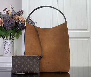 LV Hobo Bag MM Tan Brown Size 31x35x18cm