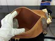 LV Side Trunk Tan Brown Size 23x16x8cm - 6