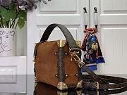 LV Side Trunk Tan Brown Size 23x16x8cm - 4