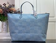 LV Neverfull Denim Blue LV3218 Size 60x38x23cm - 6