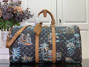 LV Keepall Bandoulière 50 Bag Marine Blue Size 50x29x723cm - 1