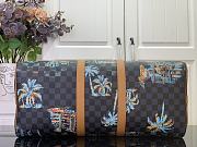 LV Keepall Bandoulière 50 Bag Marine Blue Size 50x29x723cm - 2