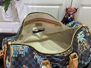 LV Keepall Bandoulière 50 Bag Marine Blue Size 50x29x723cm - 4