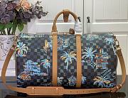 LV Keepall Bandoulière 50 Bag Marine Blue Size 50x29x723cm - 3
