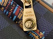 LV Montsouris Cargo Backpack Marina Blue Size 40x17x34cm - 5