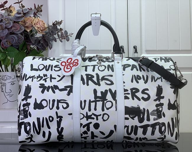 LV Keepall Bandoulière 50 M40804 Size 50x29x23cm   - 1