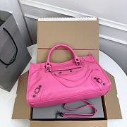 Balenciaga Cyclamen Leather B527 Size 38x25x14cm - 6