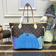 LV x YK Neverfull Bag M77412 Size 32x28x14cm - 5