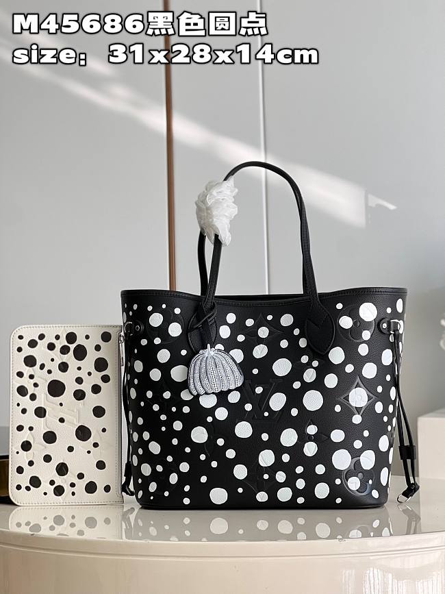 LV x YK Neverfull Bag M45686 Size 31x28x14cm - 1