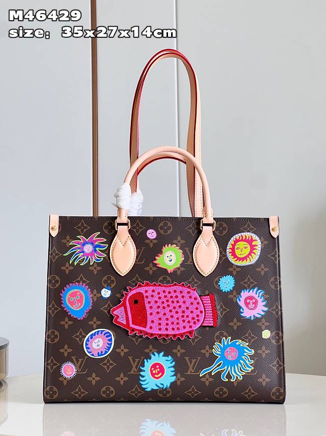 LV x YK OnTheGo Bag M46429 Size 35x27x14cm - 1