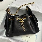 Chanel Mini 25 Handbag Black Caviar 22x20x12.5cm - 1