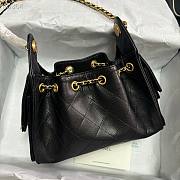 Chanel Mini 25 Handbag Black Caviar 22x20x12.5cm - 5