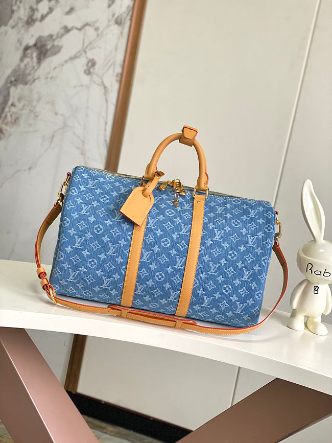 Louis Vuitton Dark Blue Denim Variable Chip Version 45 x 27 x 20 cm - 1