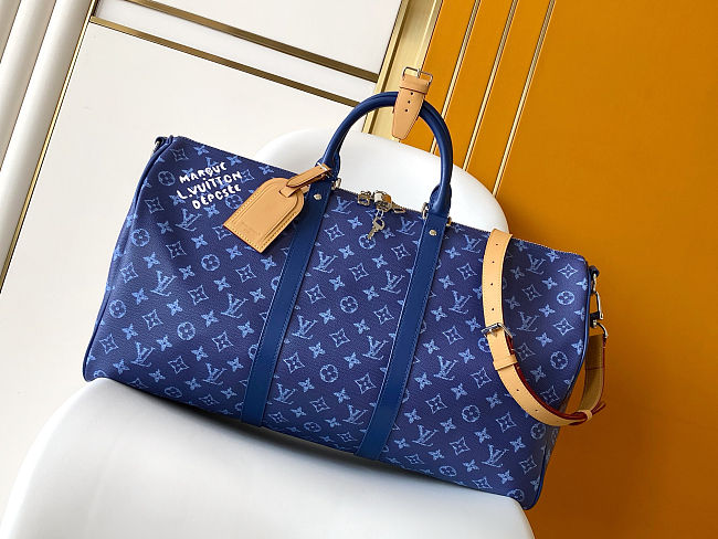 Louis Vuitton Keepall Monogram Heritage canvas 29 x 23 x 50 cm - 1