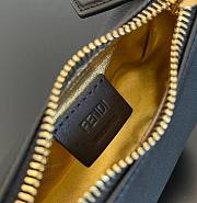 Fendi Fendigraphy fuchsia leather black mini bag 16.5*14*5cm - 3