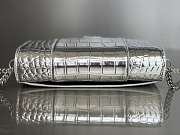 Balenciaga Hourglass Chain Silver Wallet 19cm - 5