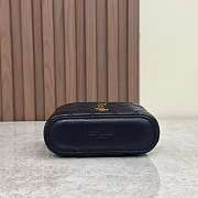 YSL Gaby Micro Vanity Bag In Lambskin White 12x8x4cm - 5