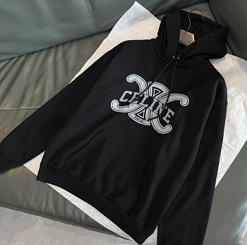 Celine logo print hoodie