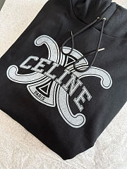 Celine logo print hoodie - 2