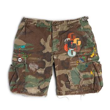 Gallery Dept. Multi G Camo Cargo Shorts Camo