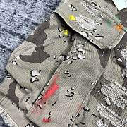 Gallery dept Camouflage Patchwork Distressed Shorts - 5