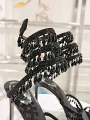 René Caovilla Chandelier Heels Crystals Black - 5