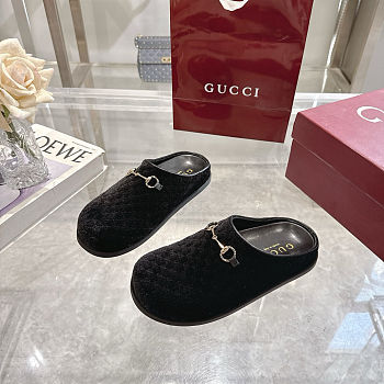 Gucci pattern mules Black