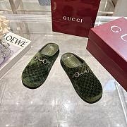 Gucci pattern mules Green - 4