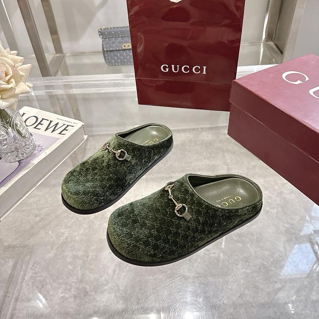 Gucci pattern mules Green - 1