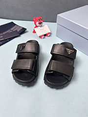 Prada men's leather double-strap sandals - 5