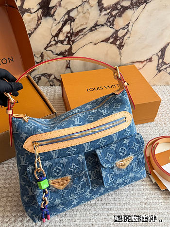 Louis Vuitton denim bag Baggy 30*24cm