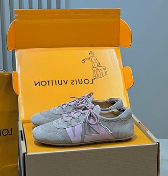 Louis Vuitton Sneakerina Monogram Brown Pink 