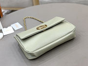 Spring 2026 Chloe Heritage Gold Coin Chain Bag Green 21*13*5cm - 3