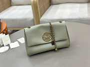 Spring 2026 Chloe Heritage Gold Coin Chain Bag Green 21*13*5cm - 2