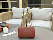 Spring 2026 Chloe Heritage Gold Coin Chain Bag Orange 21*13*5cm - 5