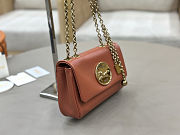 Spring 2026 Chloe Heritage Gold Coin Chain Bag Orange 21*13*5cm - 2