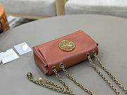 Spring 2026 Chloe Heritage Gold Coin Chain Bag Orange 21*13*5cm - 4