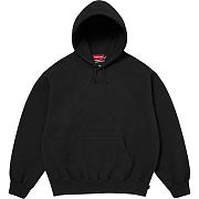 Supreme Satin Applique Hooded Sweatshirt & Sweatpant Set Black - 3