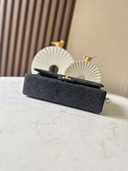 Chanel Classic Flap Bag in black denim 25 cm - 4