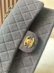 Chanel Classic Flap Bag in black denim 25 cm - 2