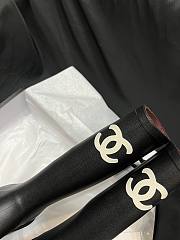 Chanel Rubber Rain Boots Black G39620 - 2