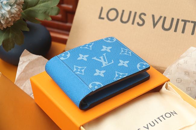 Louis Vuitton Multiple Wallet Blue 11.5 x 9.0 x 1.5 cm - 1