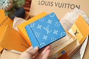 Louis Vuitton Multiple Wallet Blue 11.5 x 9.0 x 1.5 cm - 6
