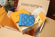 Louis Vuitton Multiple Wallet Blue 11.5 x 9.0 x 1.5 cm - 3